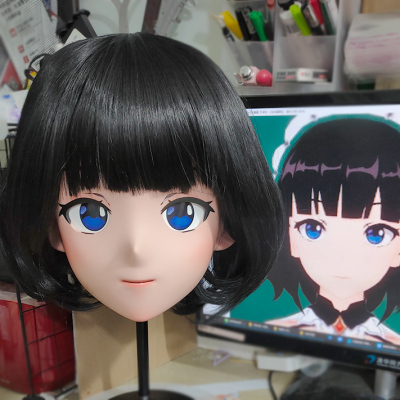 (GLA045)Customize Character'! Female/Girl Resin Full/Half Head With Lock Anime Cosplay Japanese Animego Kigurumi Mask (GLA045)Customize Character'! Female/Girl Resin Full/Half Head With Lock Anime Cosplay Japanese Animego Kigurumi Mask